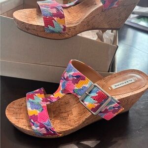 Alex Marie Multicolor Wedge Sandals